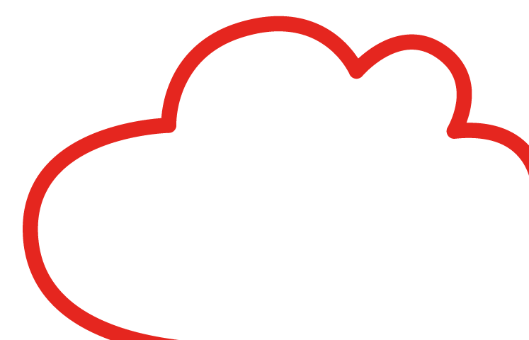 Himmlisch Wohnen Wolke in rot Himmlisch Wohnen Wolke in rot