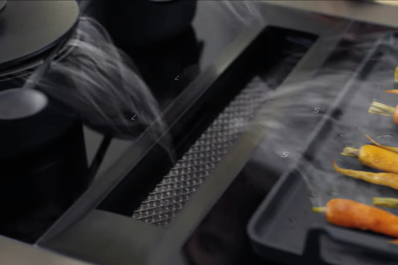Nahaufnahme eines Bora Muldenluefters.